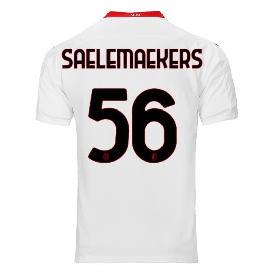 AC Milan Away Kit Soccer Jersey SAELEMAEKERS #56 2020/21